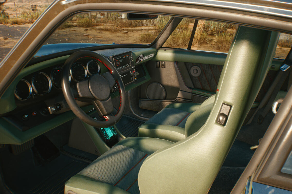 Porsche 911 Cyberpunk 2077 tie-in - cabin Porsche 911 Cyberpunk 2077 tie-in - cabin