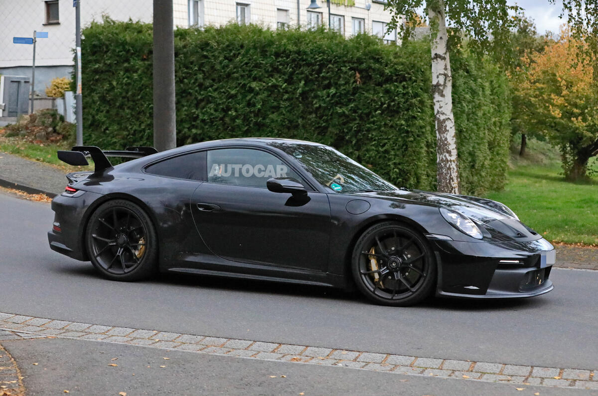 Porsche 911 GT3 prototype at Nurburgring - front Porsche 911 GT3 prototype at Nurburgring - front