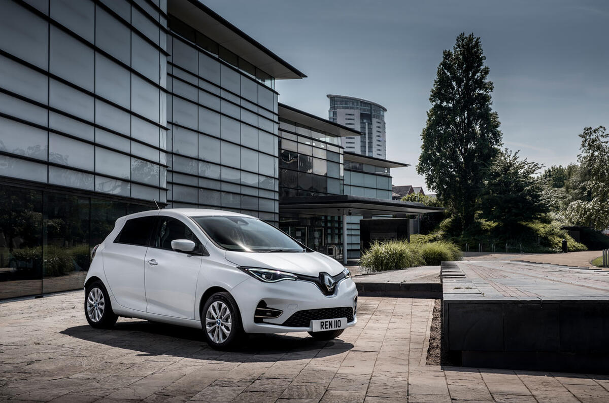 Renault Zoe van 2020 official images - static front Renault Zoe van 2020 official images - static front