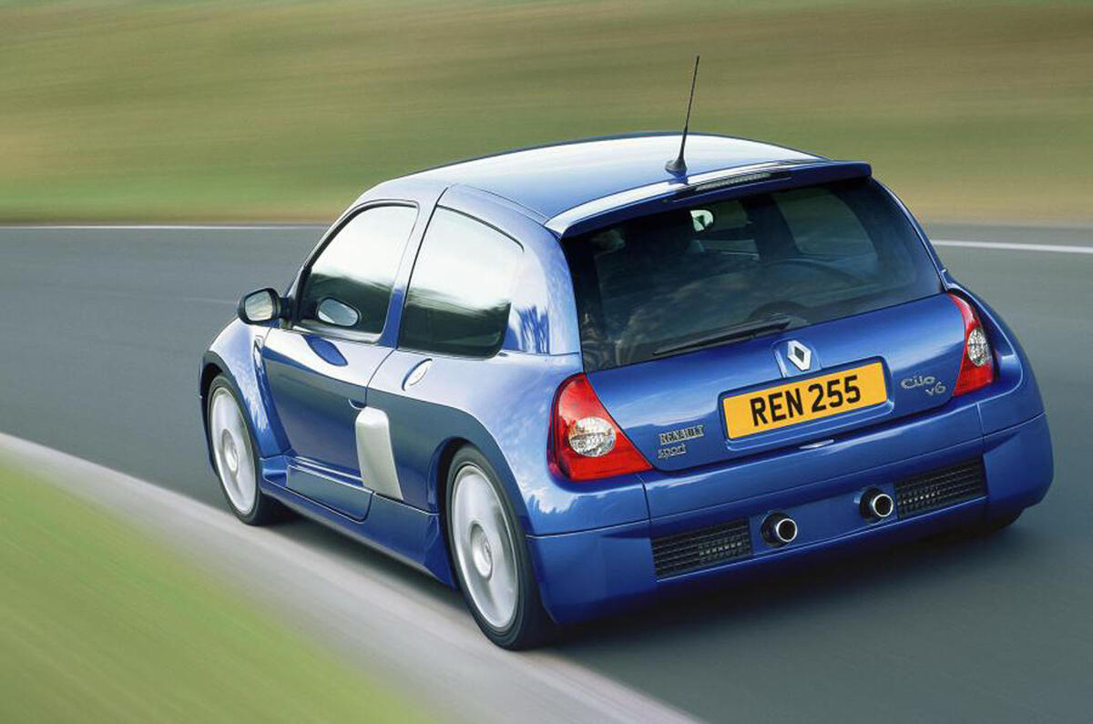 Renaultsport history picture special - Clio V6 (phase 2) rear Renaultsport history picture special - Clio V6 (phase 2) rear
