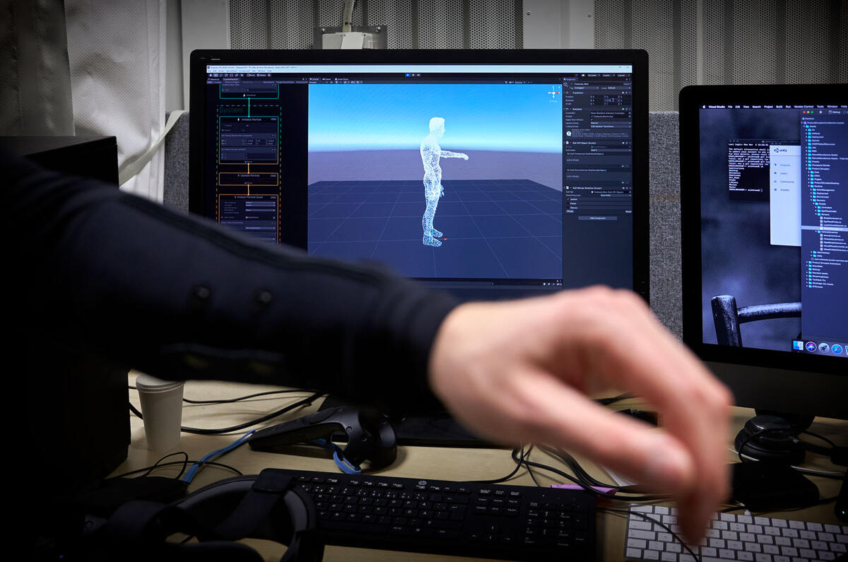 Volvo mixed reality simulator research - motion tracking Volvo mixed reality simulator research - motion tracking
