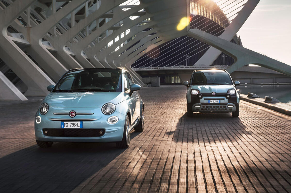 Fiat 500 Mild Hybrid and Fiat Panda Mild Hybrid 2020 - tracking front