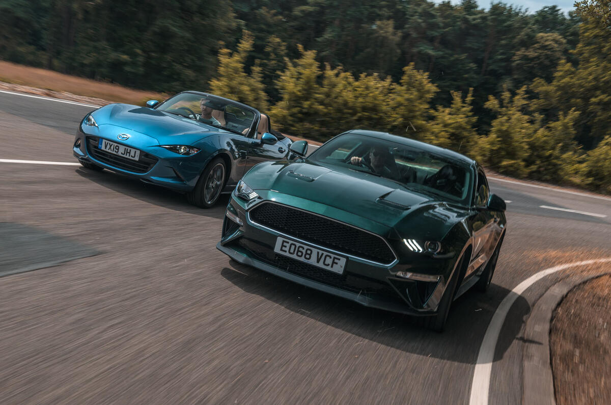 Naturally aspirated group test - Mustang and Mazda