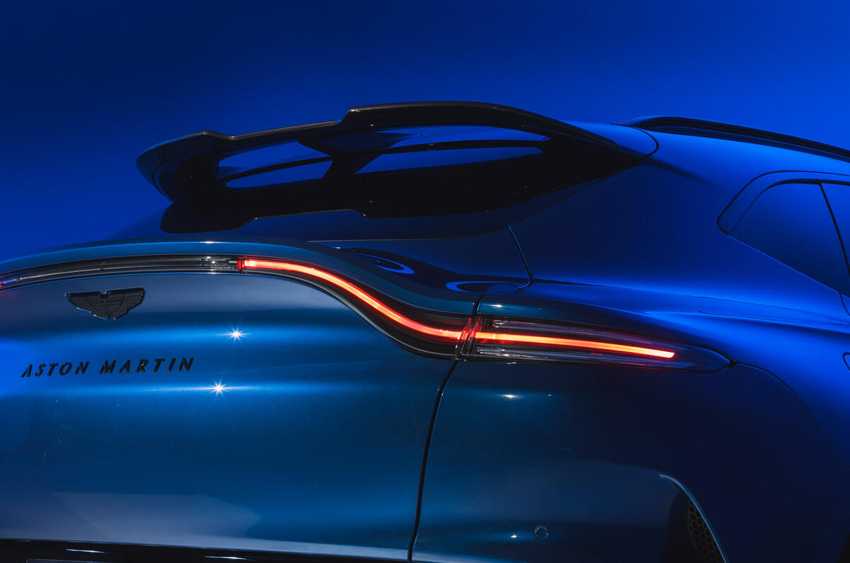 91 Aston Martin DBX 707 Autocar images rear lights