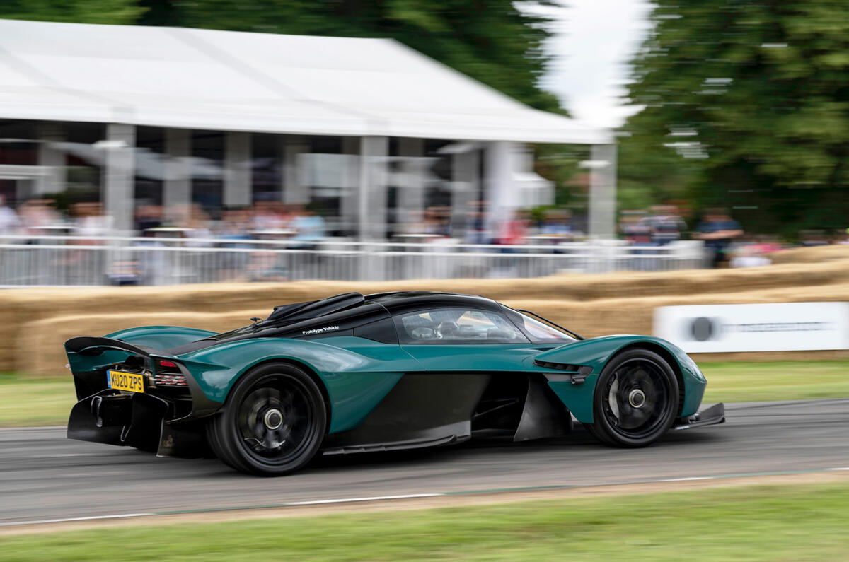 91 Aston Martin Valkyrie Goodwood passenger ride side 91 Aston Martin Valkyrie Goodwood passenger ride side