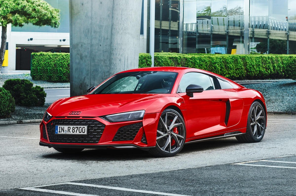 91 Audi R8 Performance RWD 2021 official images coupe static front