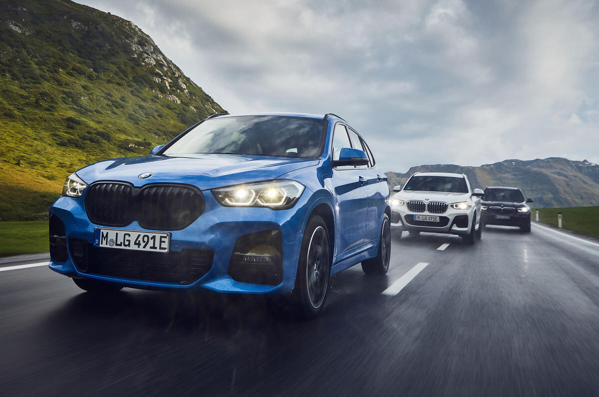 BMW X1 PHEV official press photos - on the road