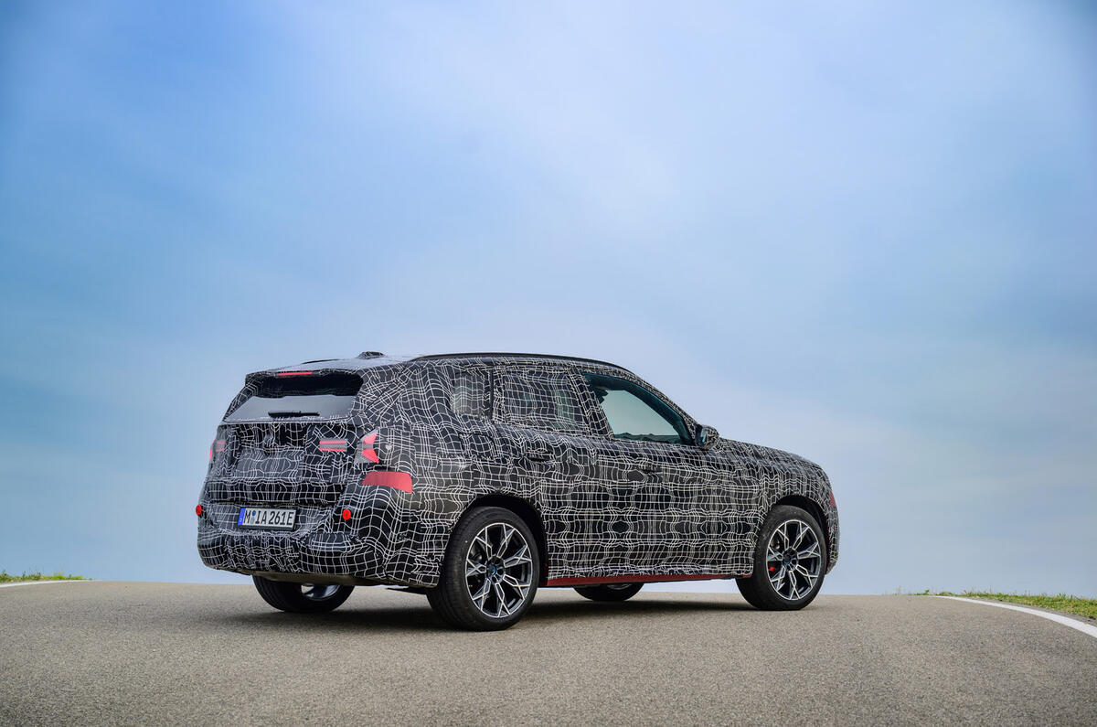 91 BMW X3 prototype review 2024 rear static 91 BMW X3 prototype review 2024 rear static
