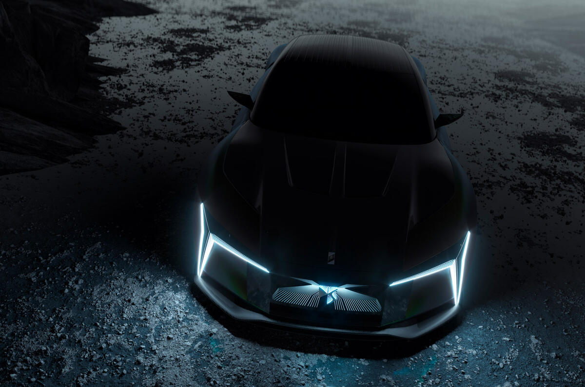 91 DS Tense Performance concept 2022 headlights dark 91 DS Tense Performance concept 2022 headlights dark