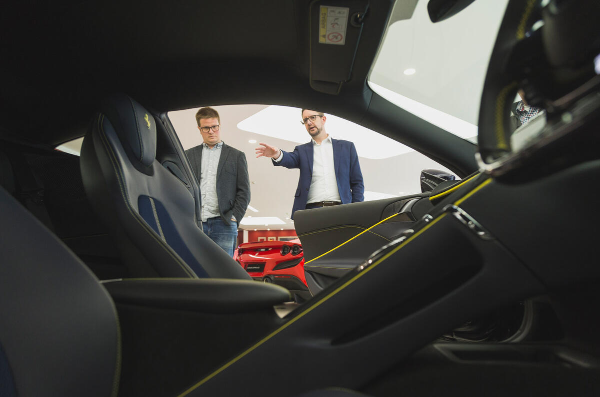 91 Ferrari bespoke spec experience 2022 interior