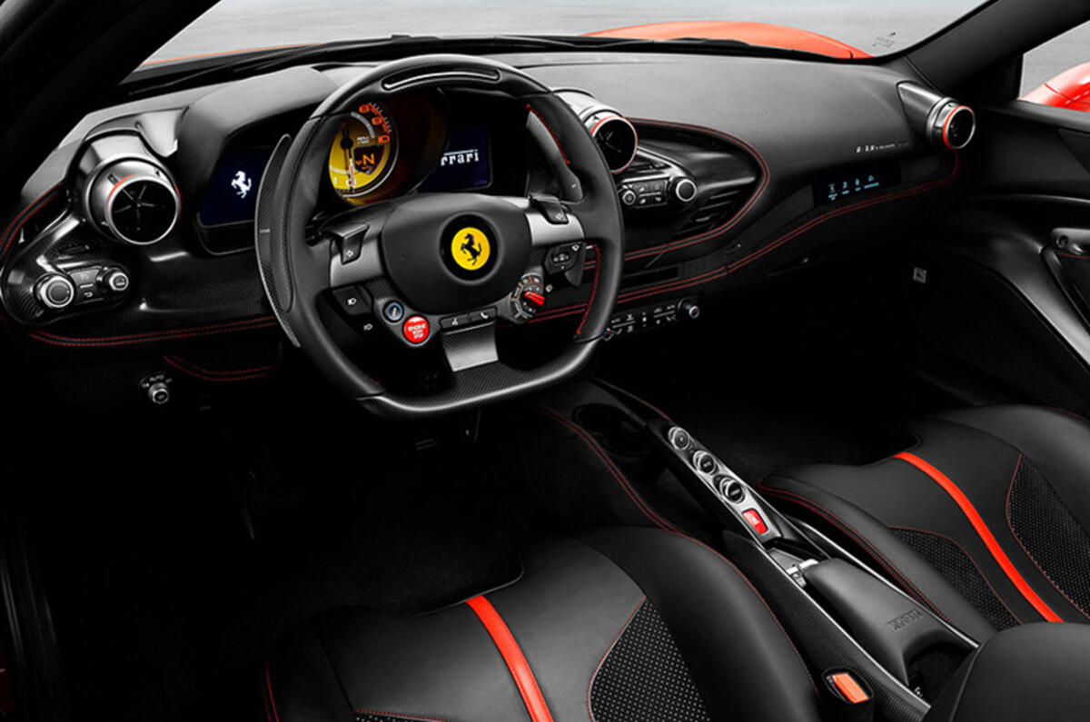Ferrari F8 Tributo 2019 first ride review - dashboard