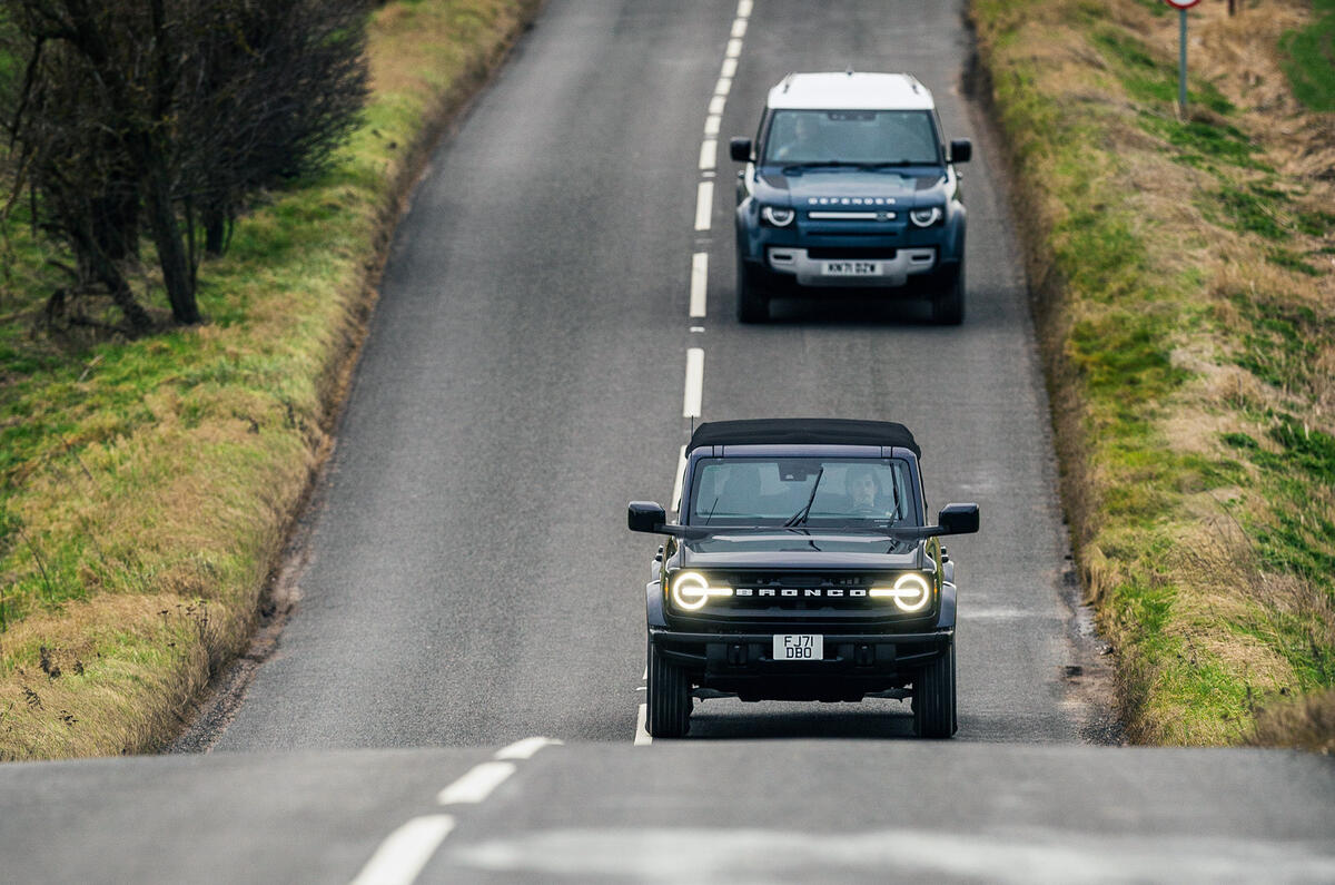 91  ford bronco vs land rover defender