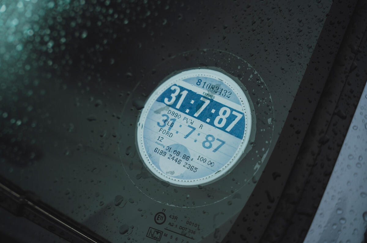 91 Ford Mustang Mach e vs Sierra Cosworth tax disc 91 Ford Mustang Mach e vs Sierra Cosworth tax disc