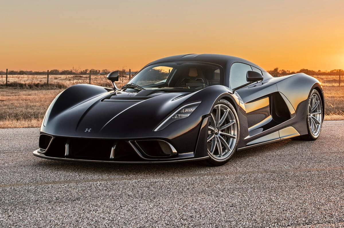 91 Hennesey Venom F5 aero testing official static front