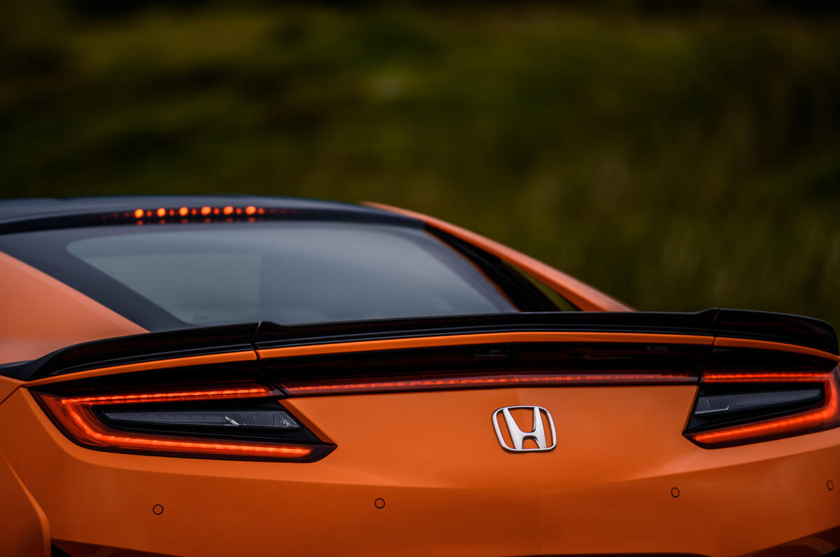 Honda NSX hybrid supercar feature - rear end Honda NSX hybrid supercar feature - rear end