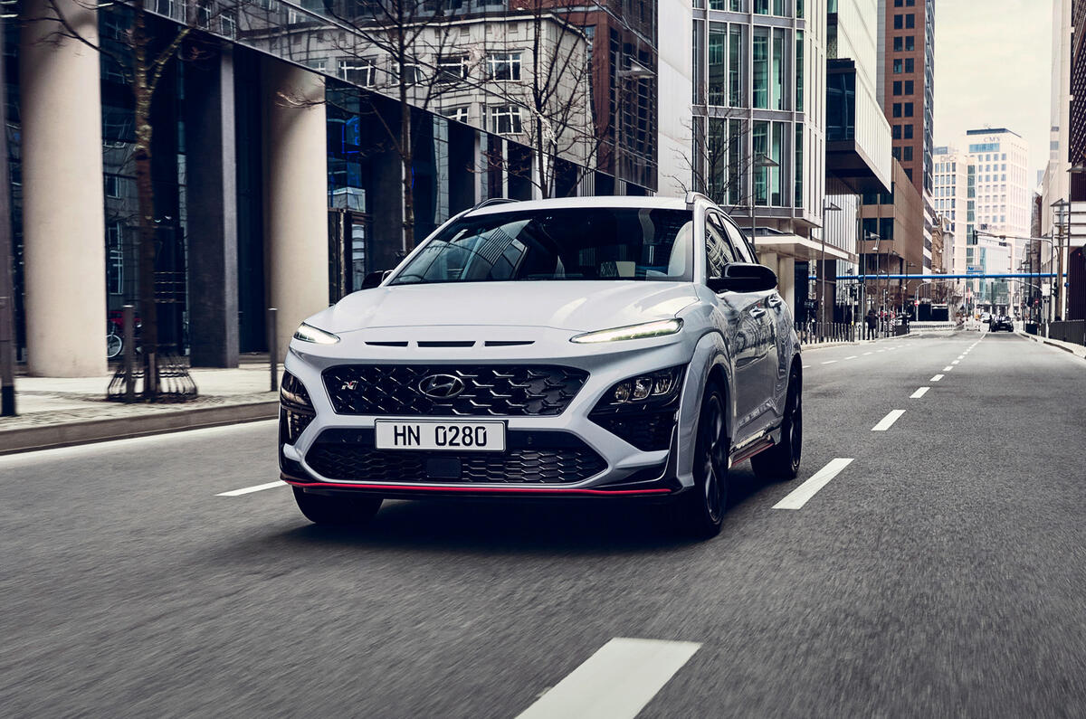 91 Hyundai Kona N official images road nose