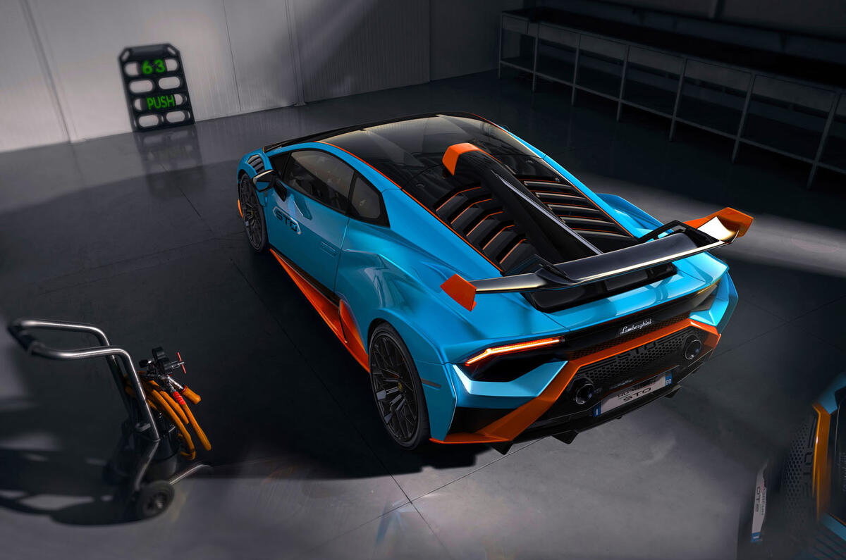 Lamborghini Huracan STO 2020 official images - static rear Lamborghini Huracan STO 2020 official images - static rear