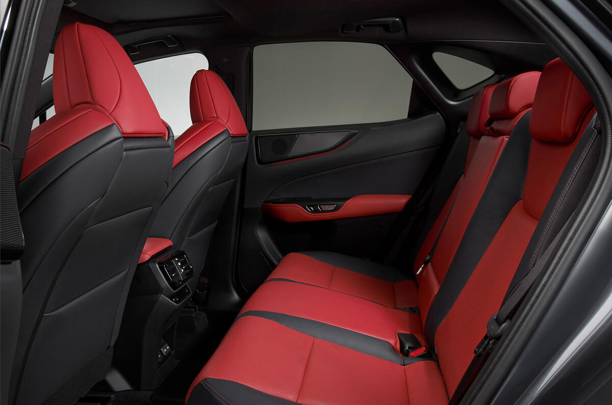 91 Lexus NX 450h+ 2021 official reveal rear seats 91 Lexus NX 450h+ 2021 official reveal rear seats