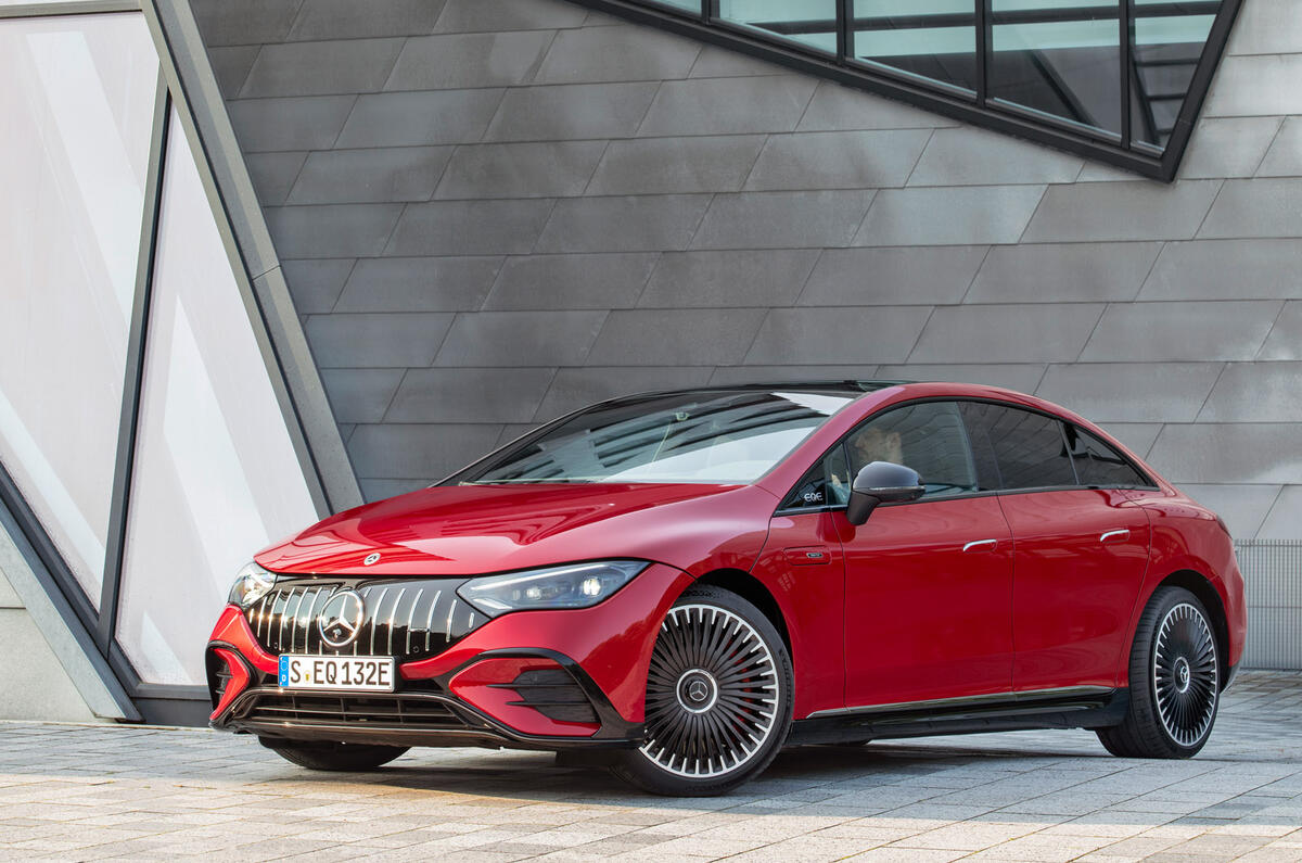 91 Mercedes AMG EQE43 official reveal static front 91 Mercedes AMG EQE43 official reveal static front