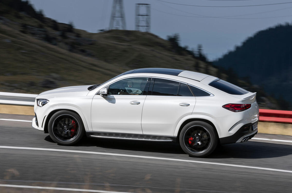 Mercedes-AMG GLE 53 prototype ride - on the road side