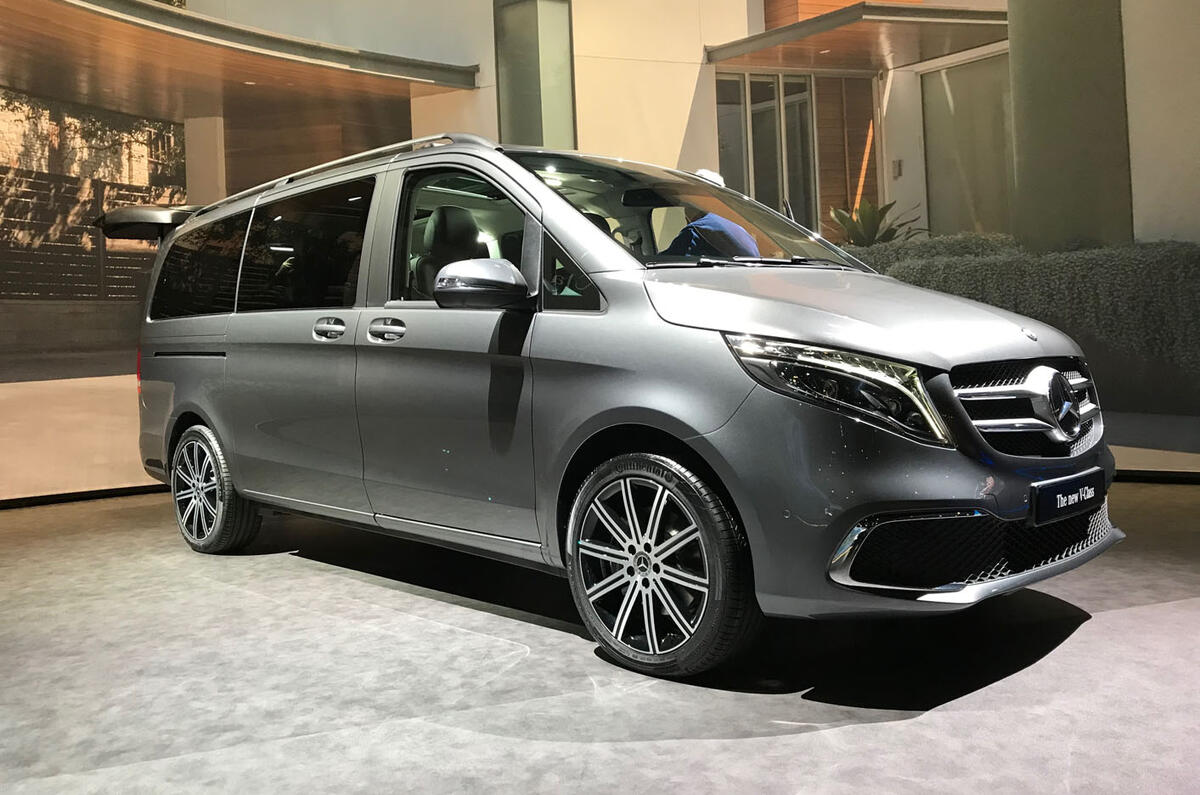 Mercedes-Benz V-Class 2019 reveal - silver