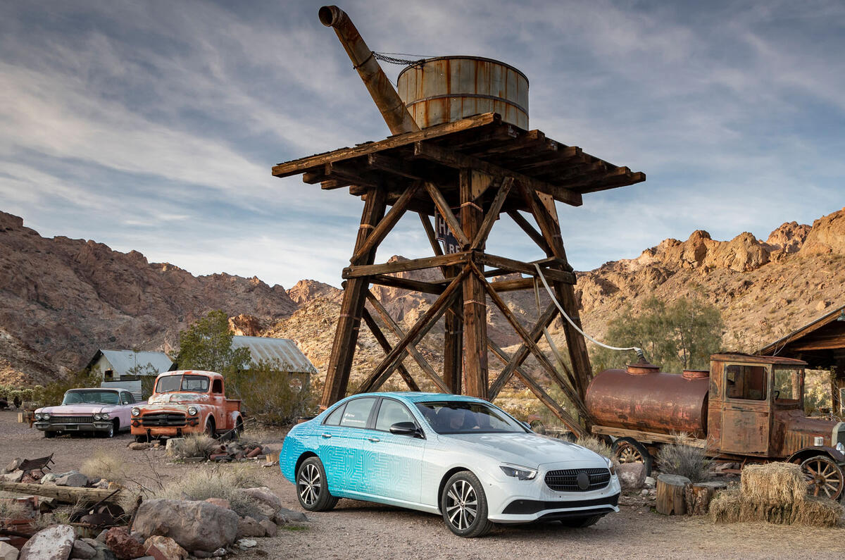 Mercedes-Benz E-Class 2020 prototype ride - static front Mercedes-Benz E-Class 2020 prototype ride - static front