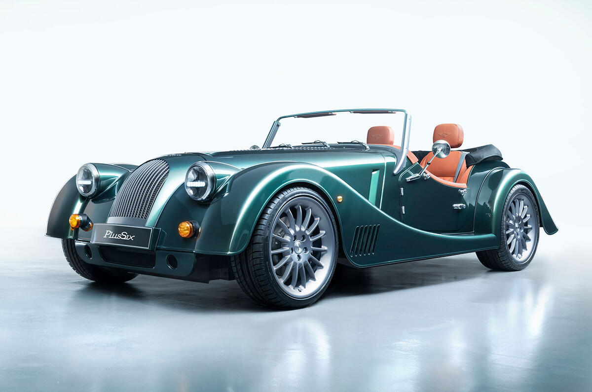 Morgan Plus Six 2019 official press images - static front