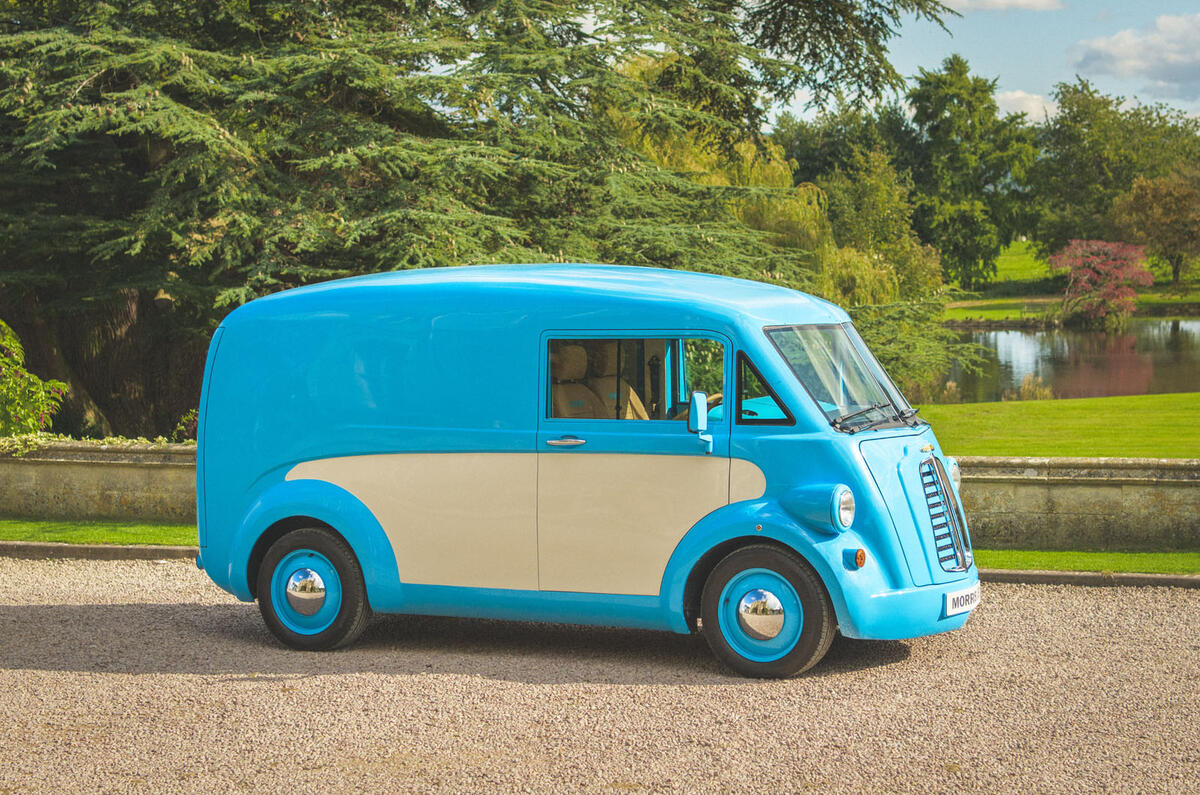 Morris JE electric van official images - static right