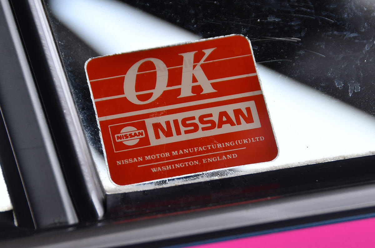 91 Nissan Sunderland Bluebird EV feature window sticker 91 Nissan Sunderland Bluebird EV feature window sticker