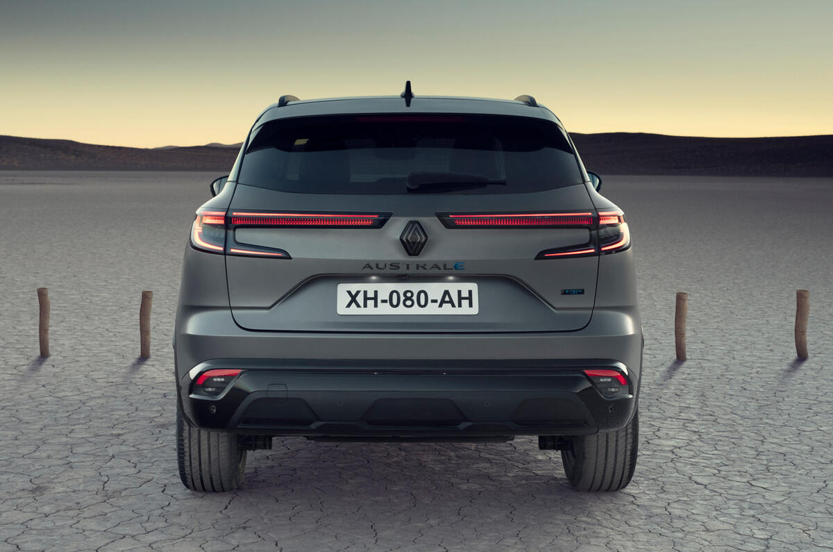 91 Renault Austral 2022 official reveal static rear end 91 Renault Austral 2022 official reveal static rear end