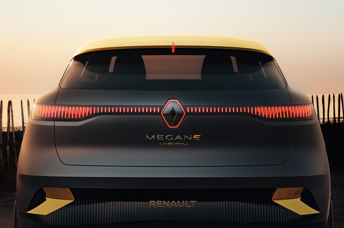 Renault Megane eVision concept official images - rear lights