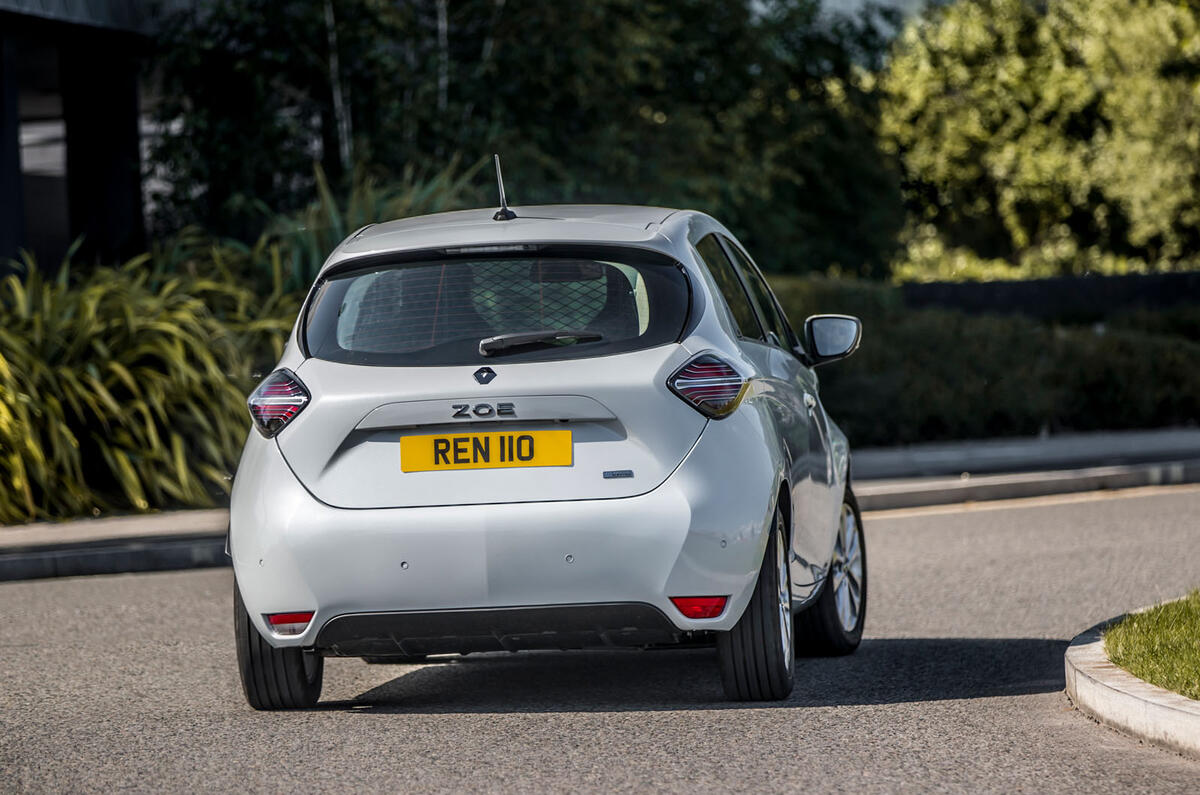 Renault Zoe van 2020 official images - cornering rear Renault Zoe van 2020 official images - cornering rear