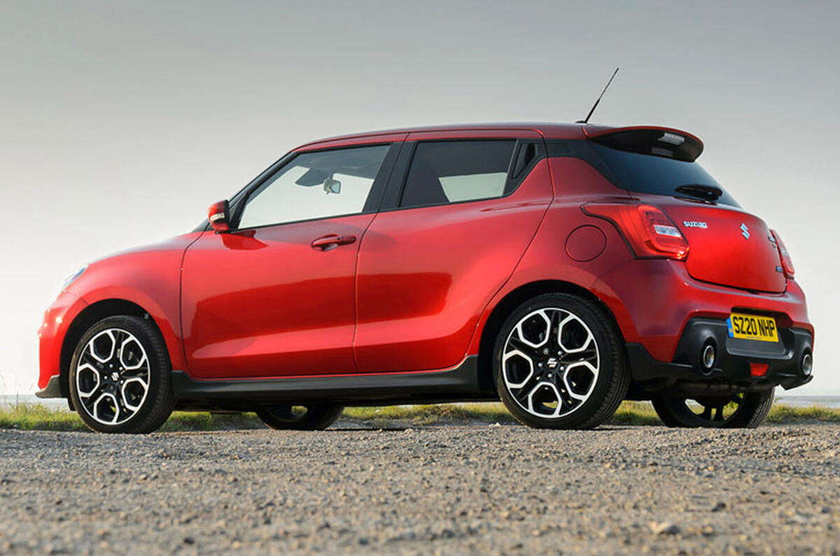 Suzuki Swift Sport Hybrid 2020 - static side Suzuki Swift Sport Hybrid 2020 - static side