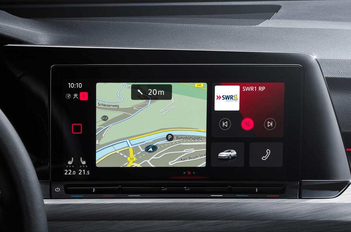 2020 Volkswagen Golf Mk8 official press - infotainment