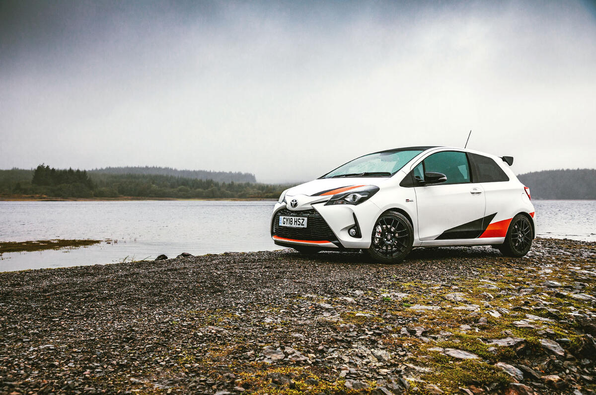 2019 Wales Rally GB preview in a Yaris GRMN - static water