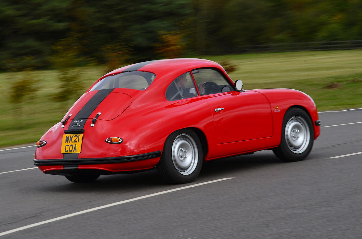 91 WEVC Equipmake partnership news sportscar tracking rear 91 WEVC Equipmake partnership news sportscar tracking rear
