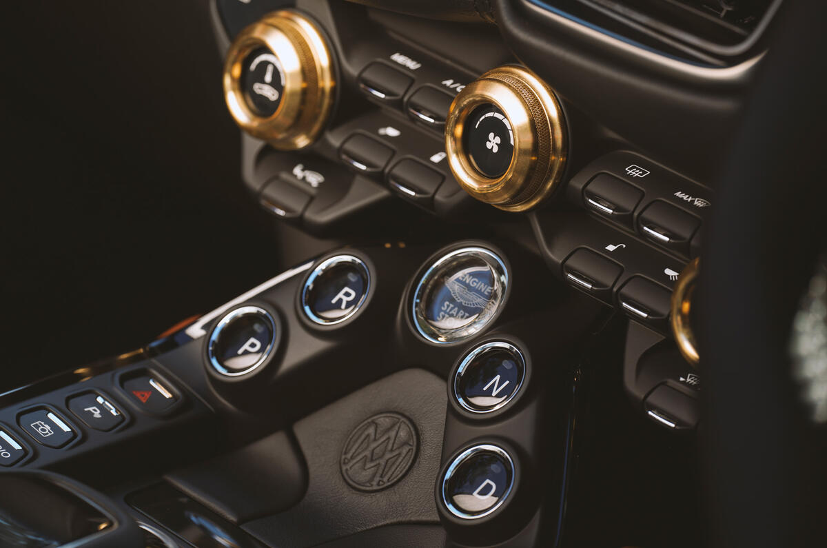 92 Aston Vantage Roadster A3 official reveal centre console 92 Aston Vantage Roadster A3 official reveal centre console