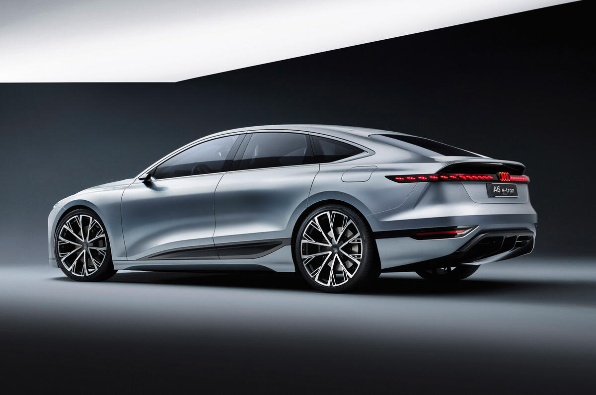 92 Audi A6 E tron Concept official static studio rear 92 Audi A6 E tron Concept official static studio rear