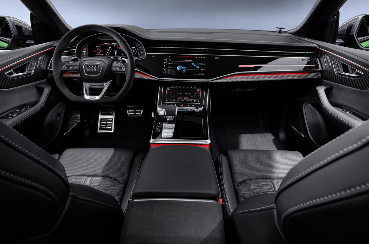 Audi RS Q8 2020 official reveal photos - cabin