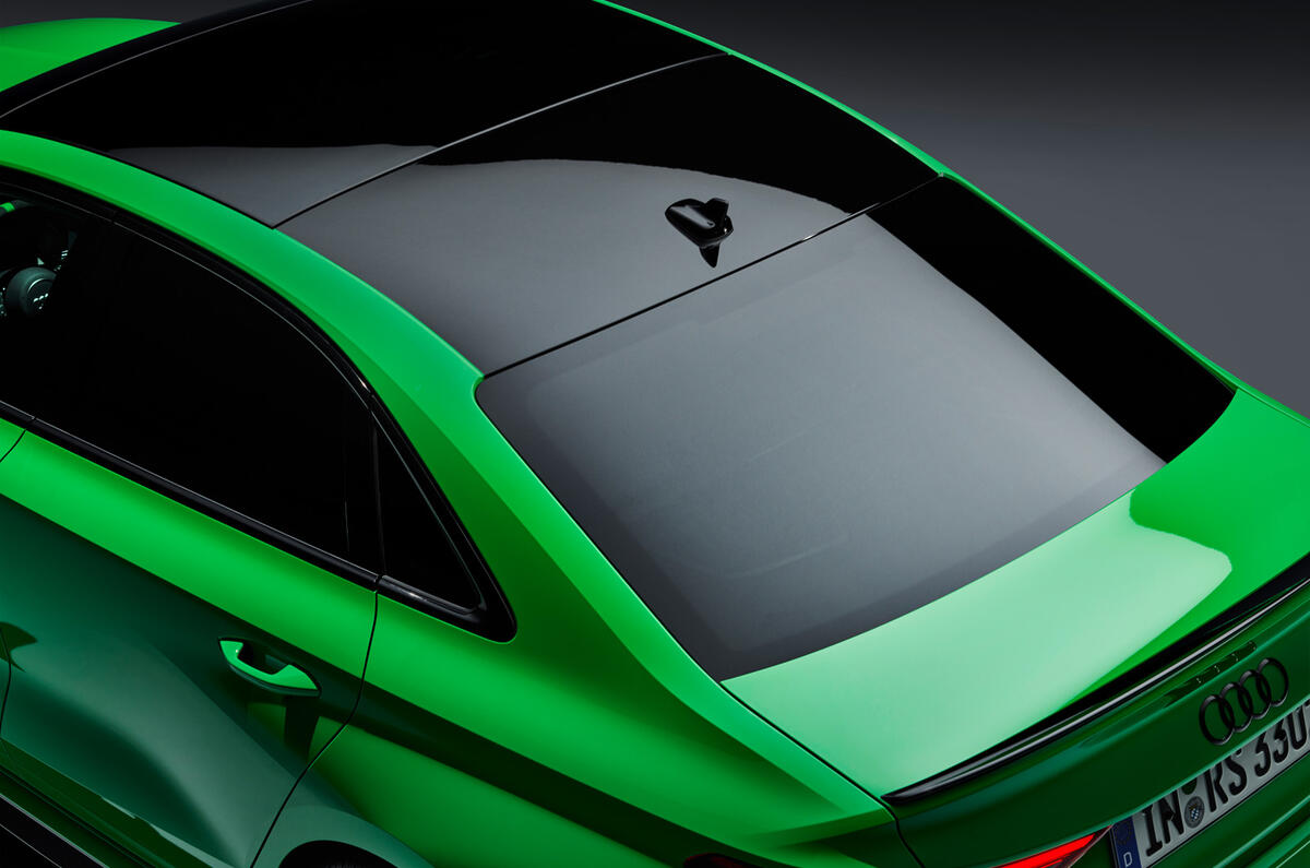 92 Audi RS3 2021 official reveal saloon roof 92 Audi RS3 2021 official reveal saloon roof