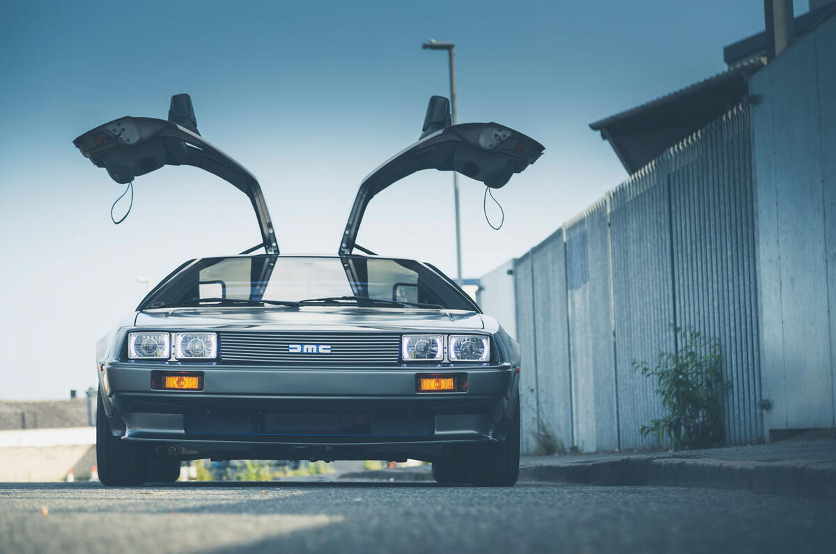 Driving a battery powered DeLorean - gullwing