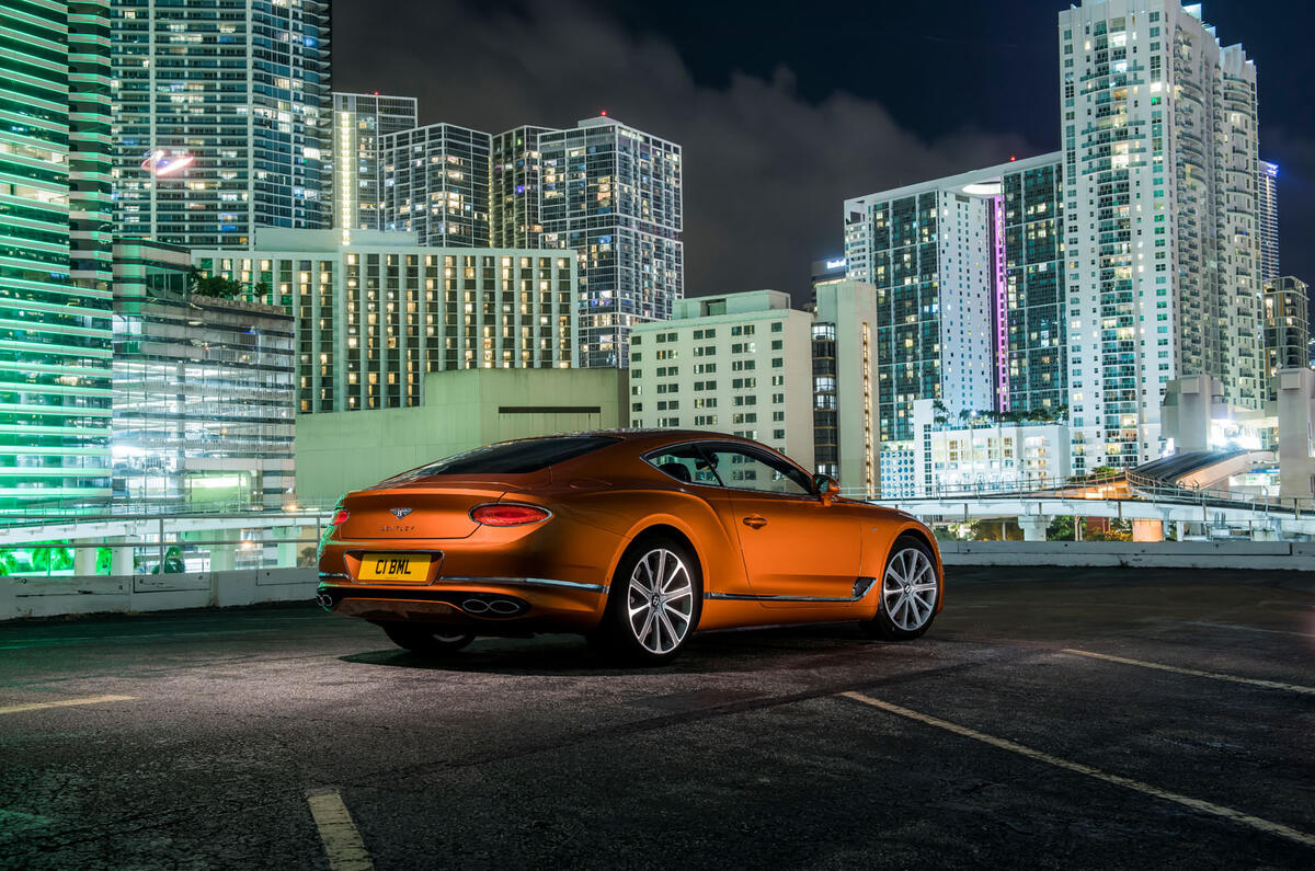 Bentley Continental GT V8 2019 official press - static rear