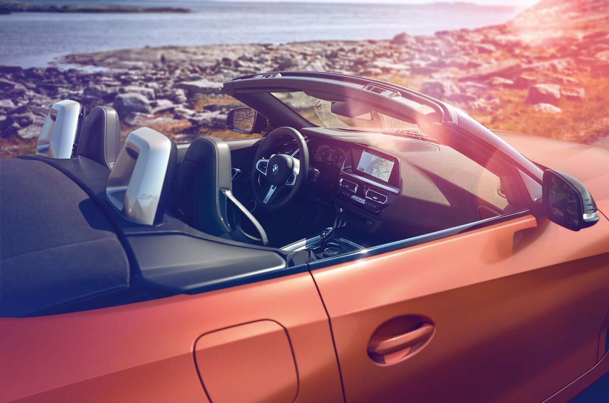 2019 BMW Z4 official reveal Pebble Beach - roof down