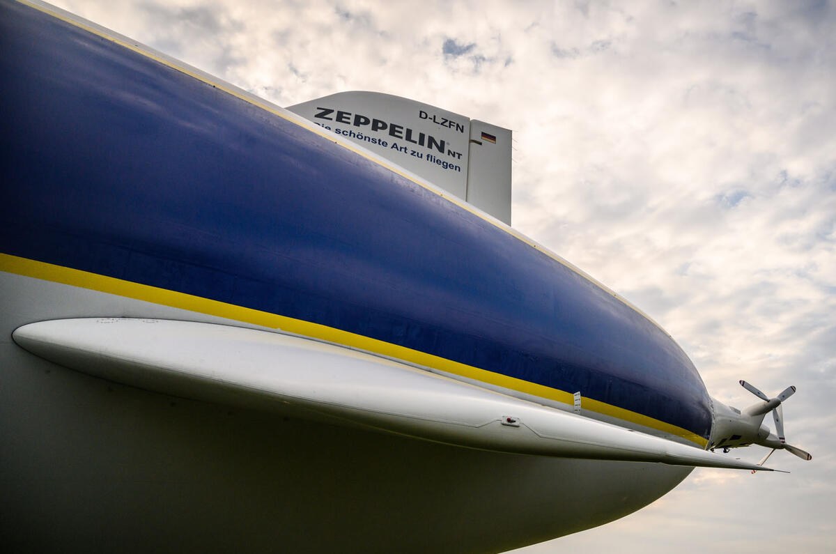 Autocar Christmas Road Test 2020: the Goodyear Blimp - rudder Autocar Christmas Road Test 2020: the Goodyear Blimp - rudder