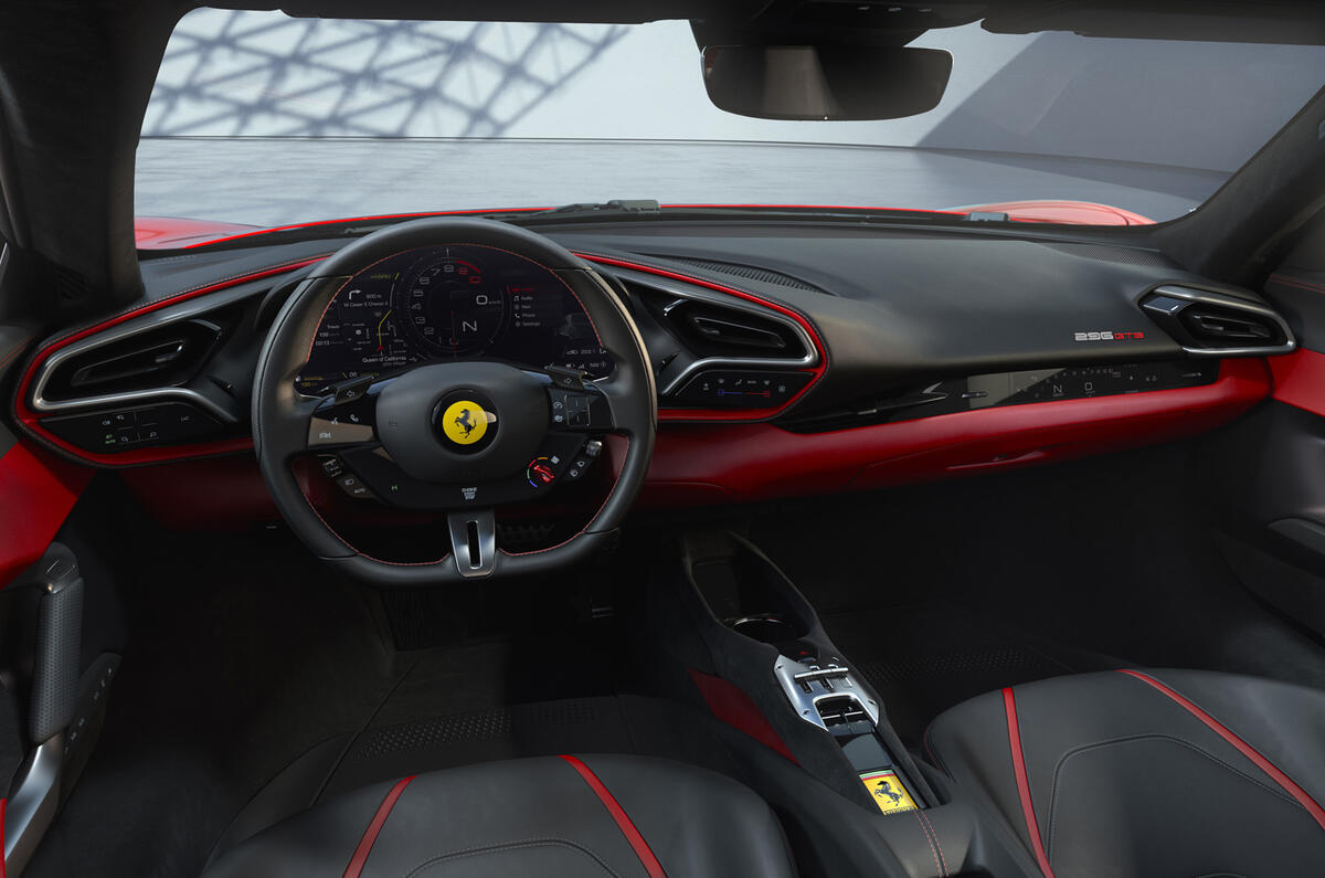 92 Ferrari 296 GTB 2021 official reveal dashboard 92 Ferrari 296 GTB 2021 official reveal dashboard