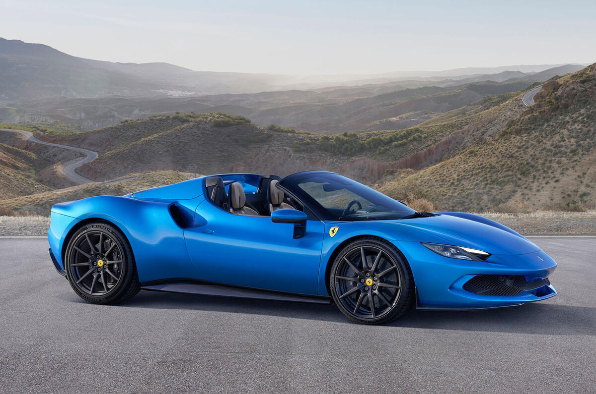 92 Ferrari 296 GTS 2022 official images blue front 92 Ferrari 296 GTS 2022 official images blue front