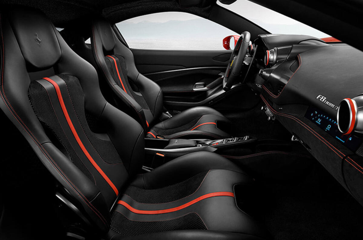 Ferrari F8 Tributo 2019 first ride review - cabin