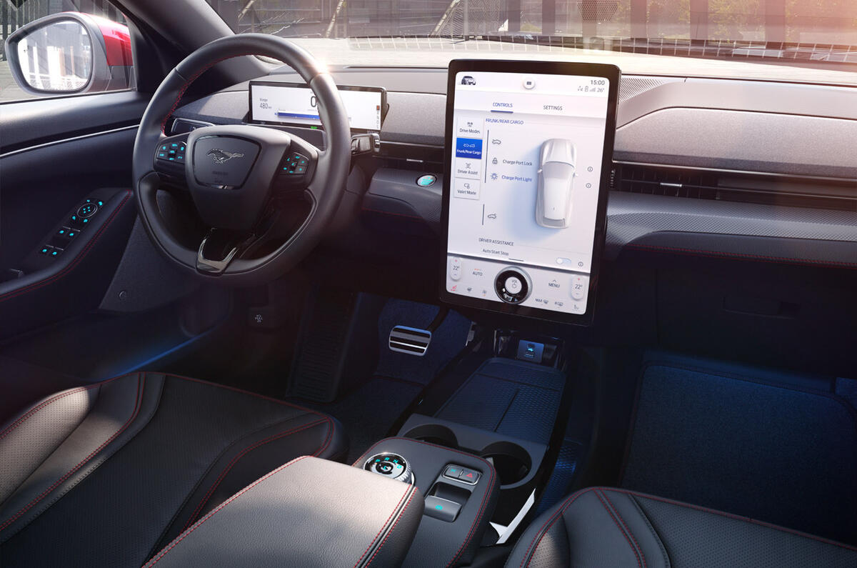 Ford Mustang Mach-E 2020 first ride - dashboard