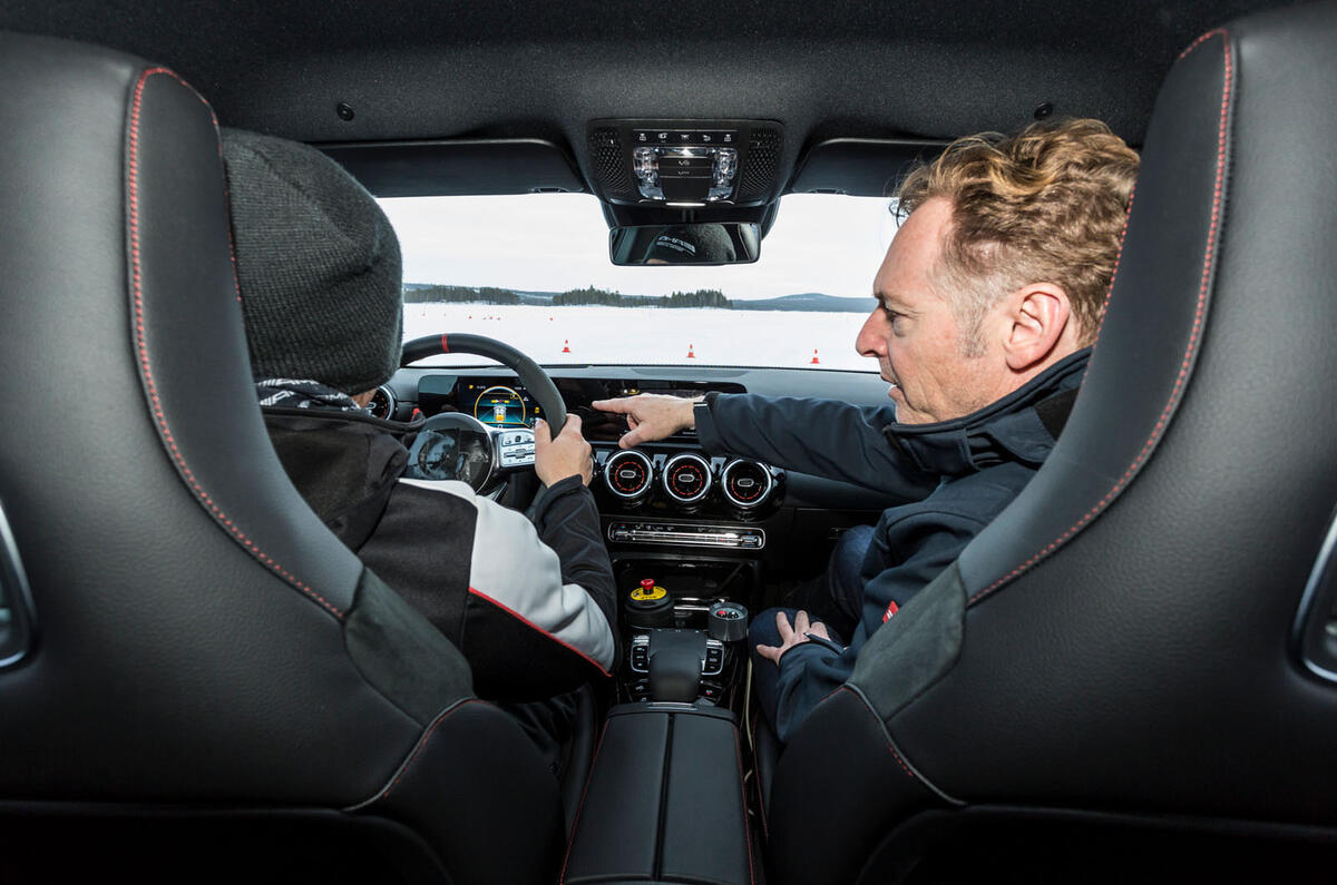 Mercedes-AMG A45 2019 prototype ride - drift mode