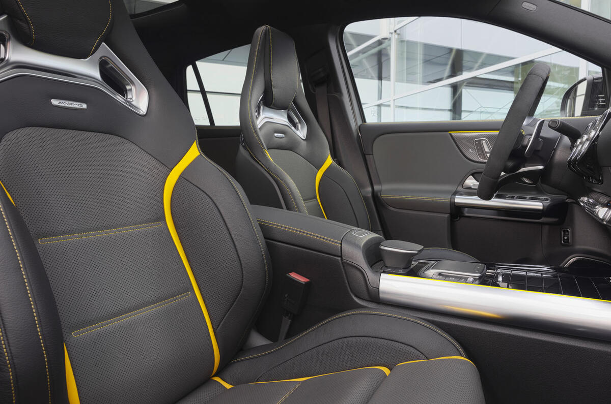 Mercedes-AMG GLA 45 S 2020 official press images - front seats Mercedes-AMG GLA 45 S 2020 official press images - front seats